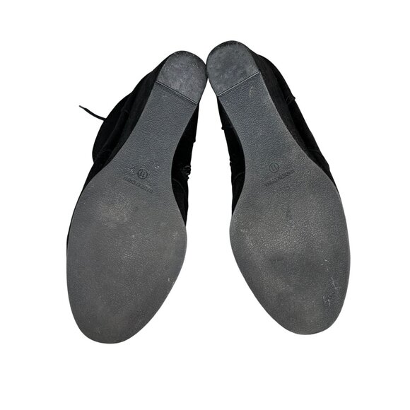 American Rag Womens Black Suede Wedge Ankle Boots Size 11 - Picture 7 of 7